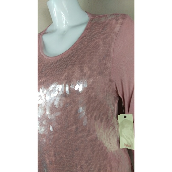 Reba McIntyre Rose Clear Shell Tunic - Picture 3 of 8